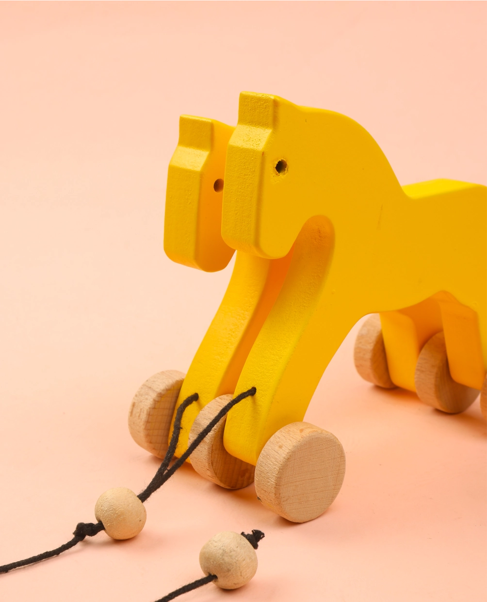 Wooden Horse-Yellow Colour