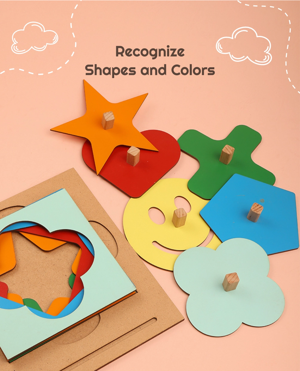 Multi Shape Puzzle with Board