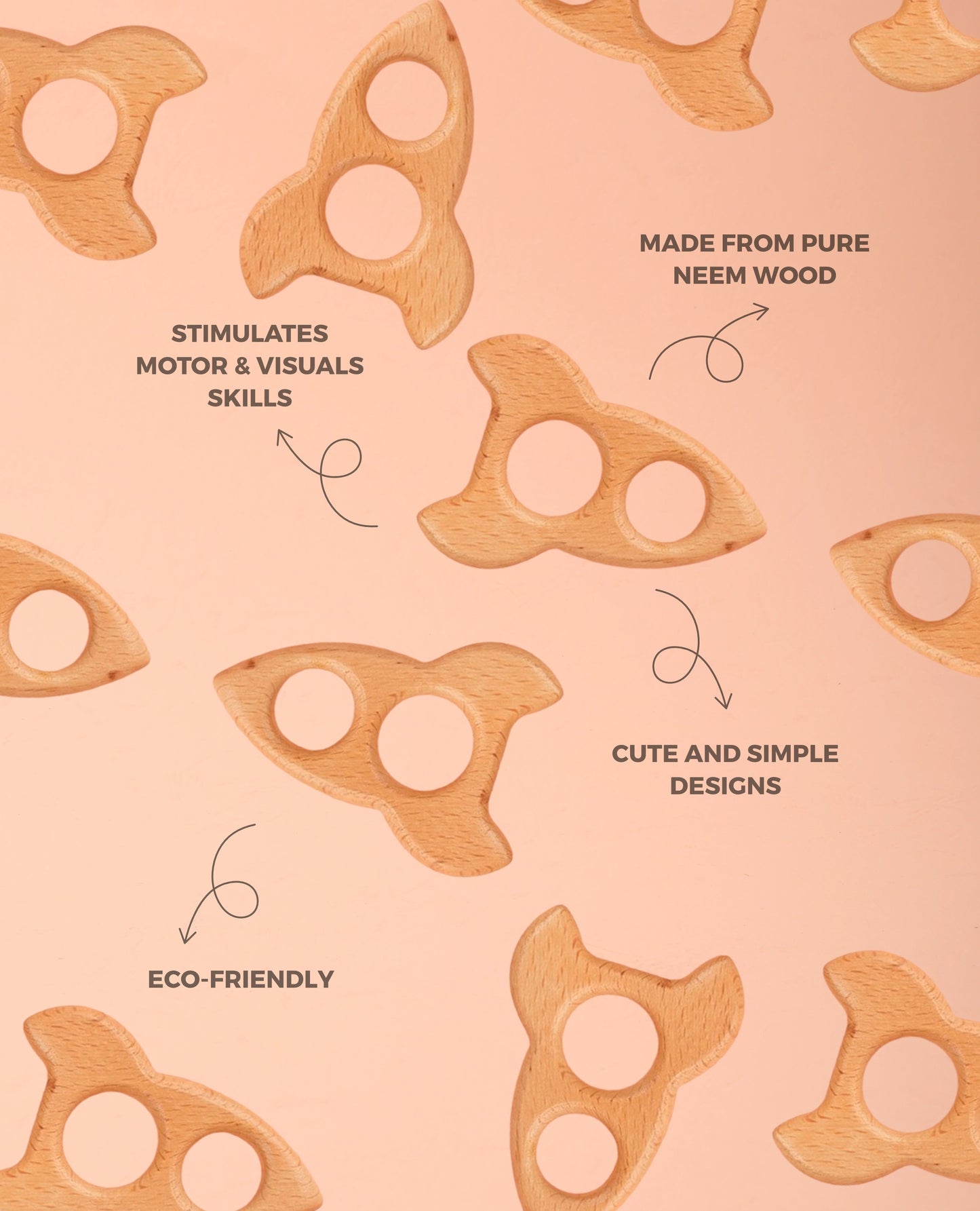 Rocket Teether (Neem Wood)