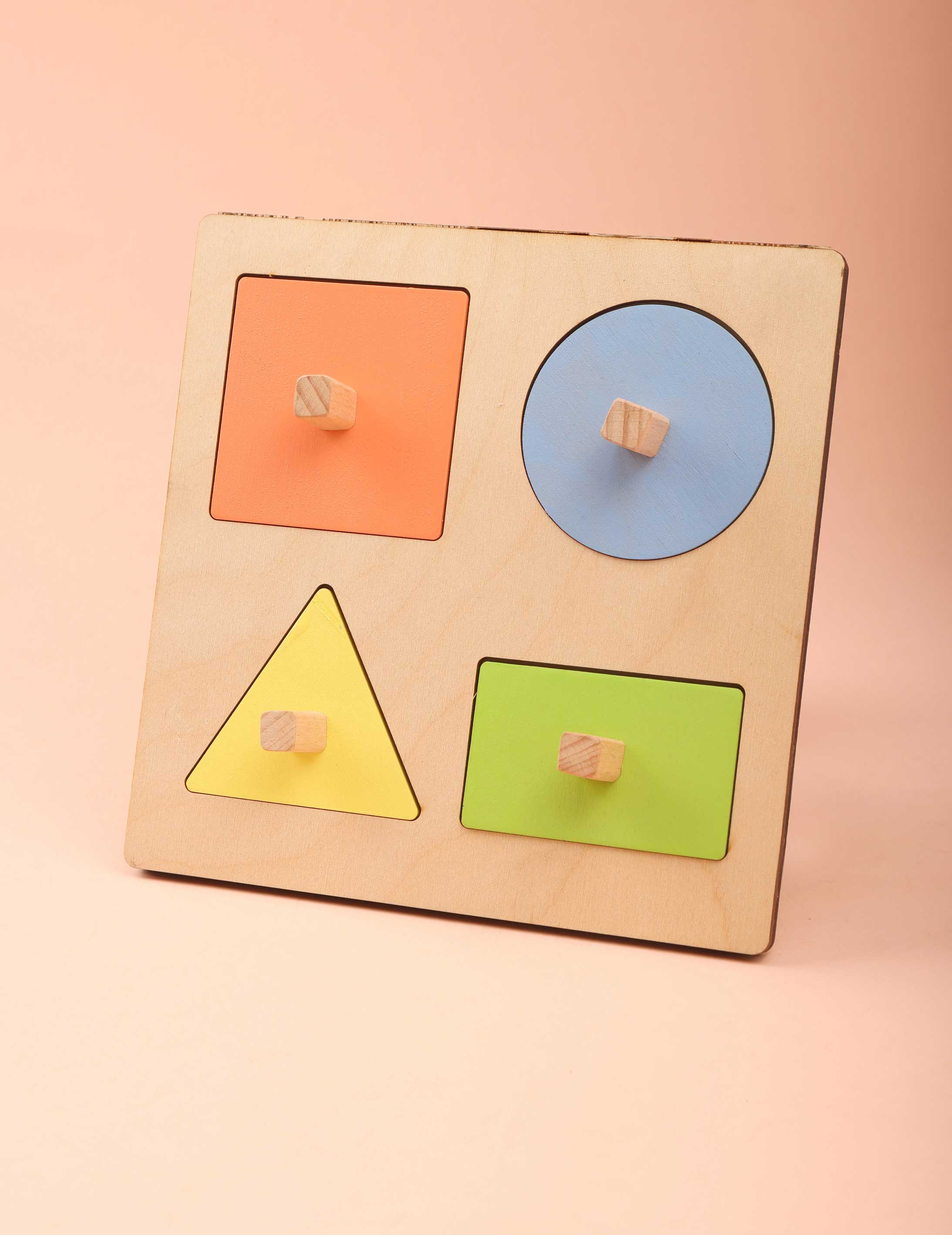 Four Shape Puzzle with Stackable Board – MyDitto