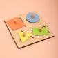 Four Shape Puzzle with Stackable Board