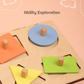 Four Shape Puzzle with Stackable Board